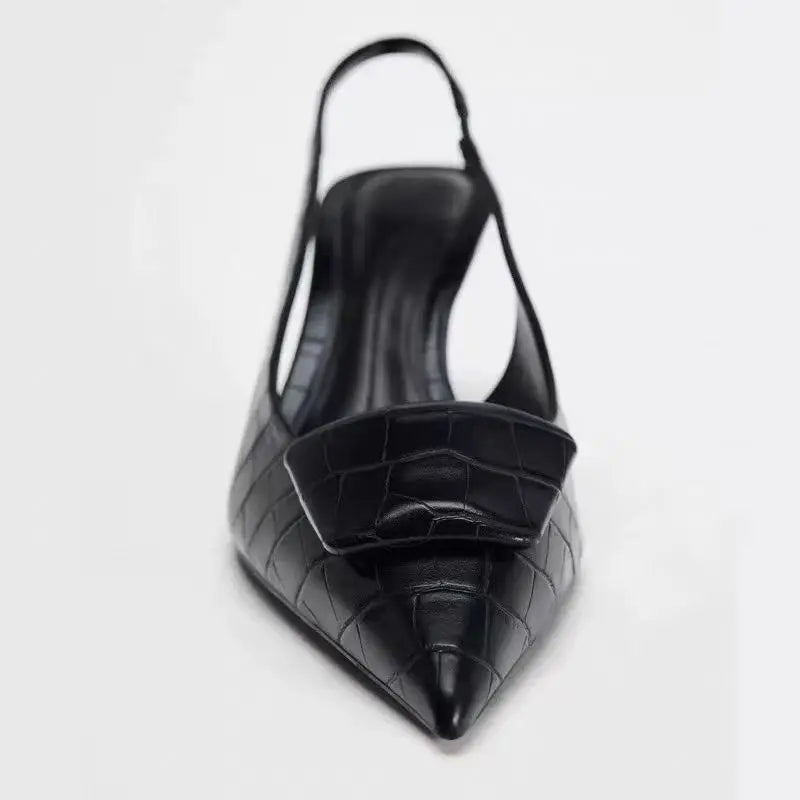 Mayer נעלי עקב קרוקו קלאסיות