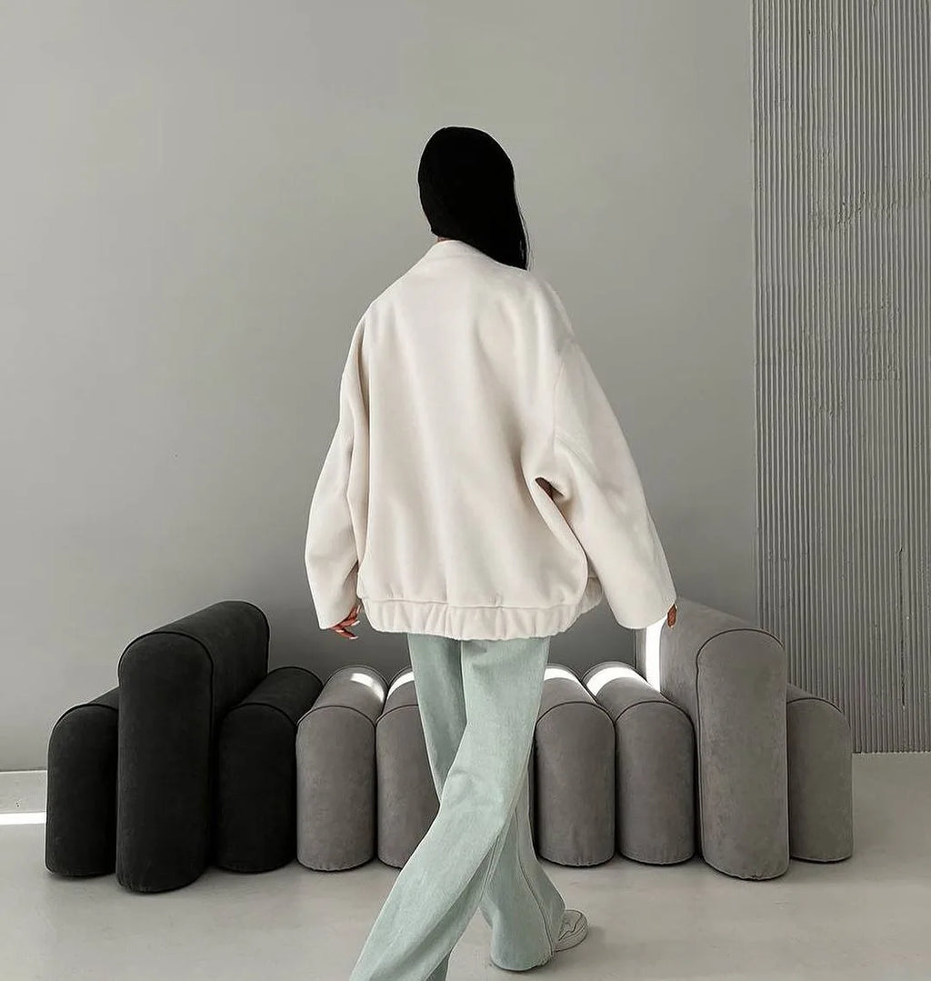 Crane מעיל אוברסייז עם כיסים