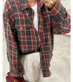 חולצה מכופתרת  - משבצות