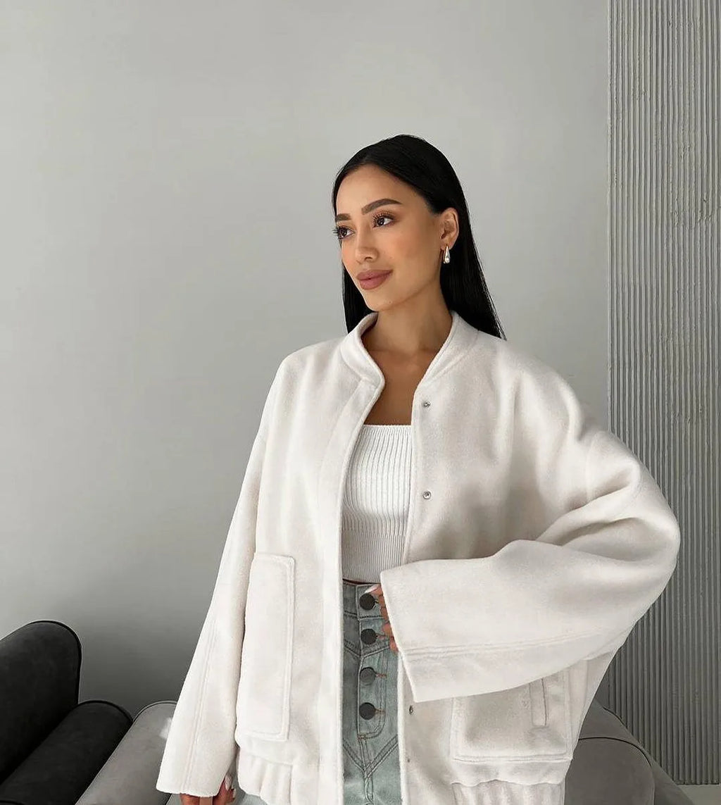 Crane מעיל אוברסייז עם כיסים