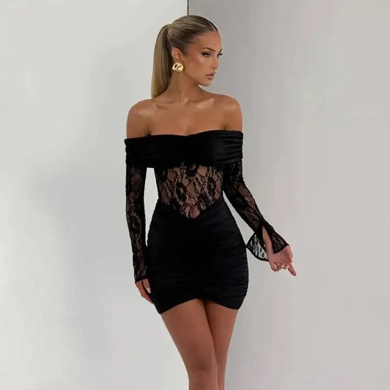 שמלת מיני חורפית - דגם  מיילי