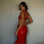 שמלת פאייטים גב פתוח דגם שילת