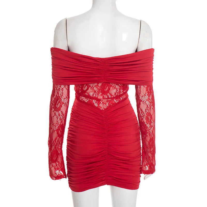 שמלת מיני חורפית - דגם  מיילי