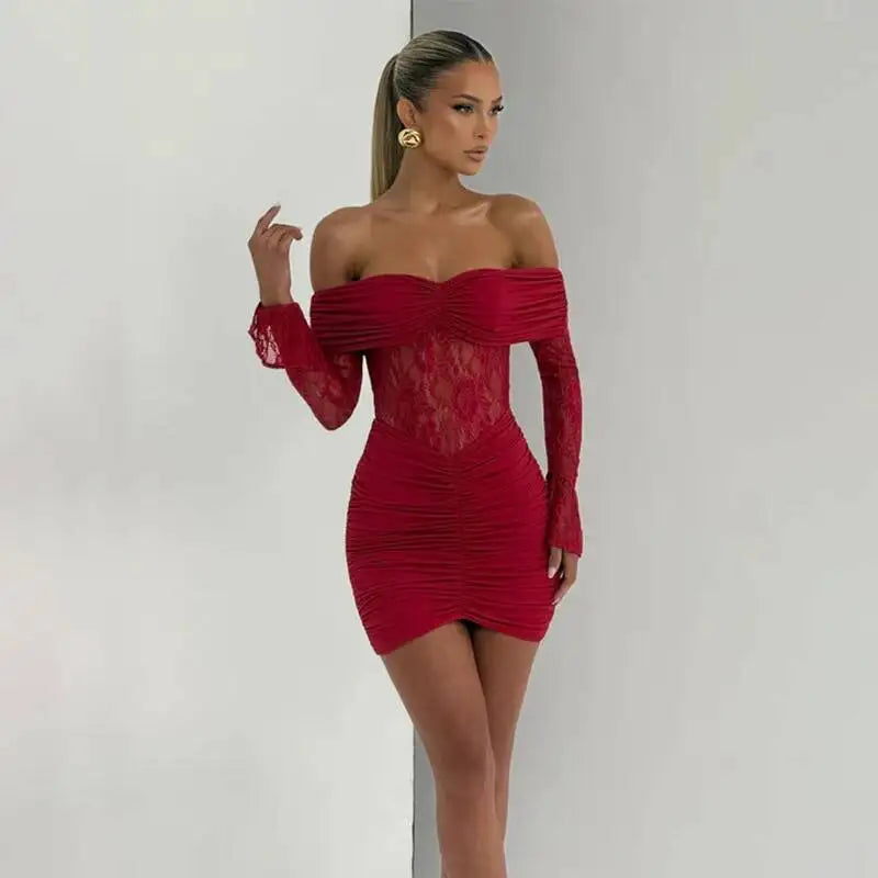 שמלת מיני חורפית - דגם  מיילי