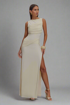 שמלת מקסי דגם ורד