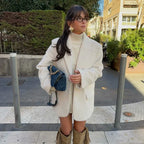 מעיל פרווה לבן