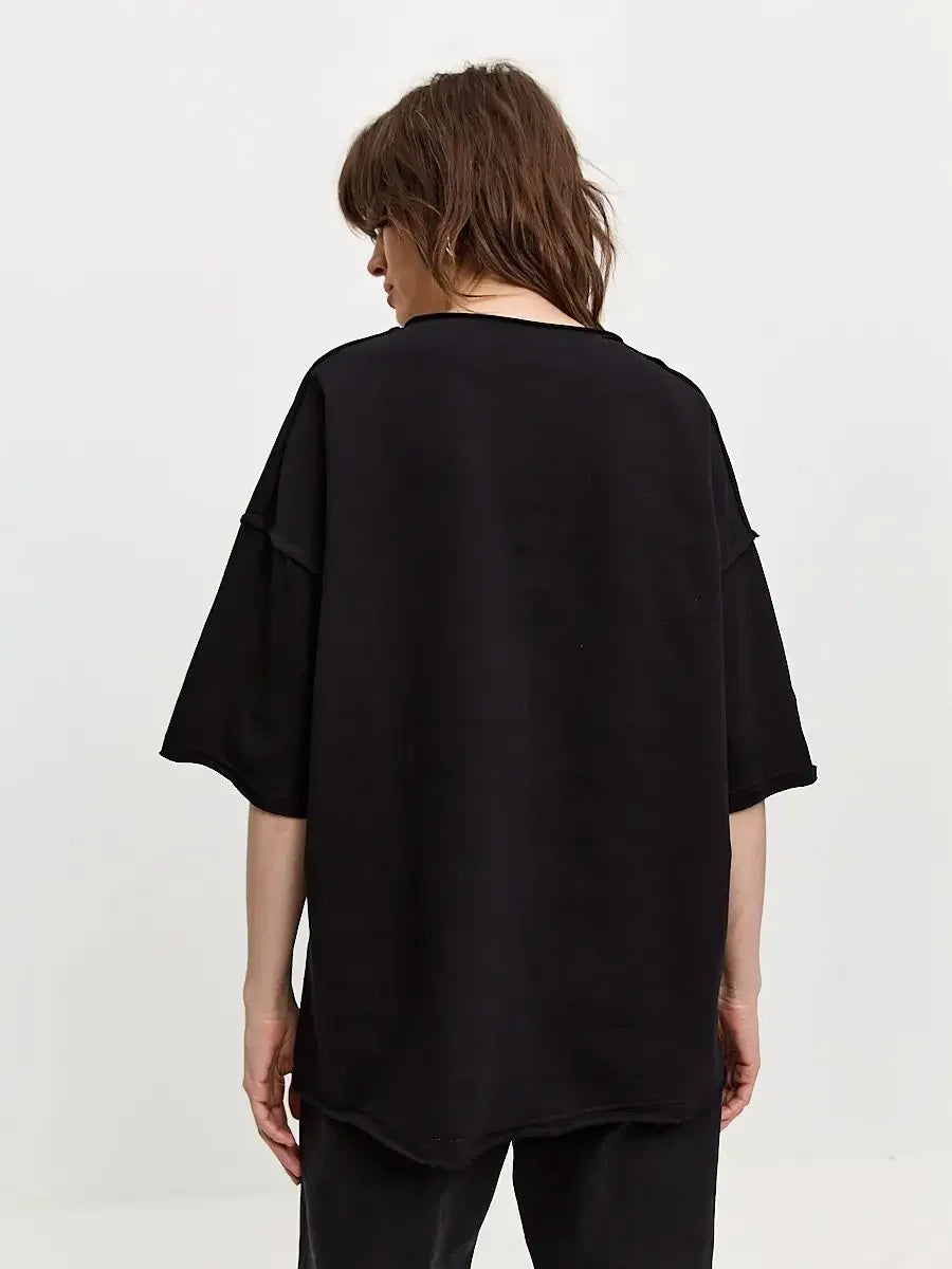 Jana טי שירט אוברסייז כותנה